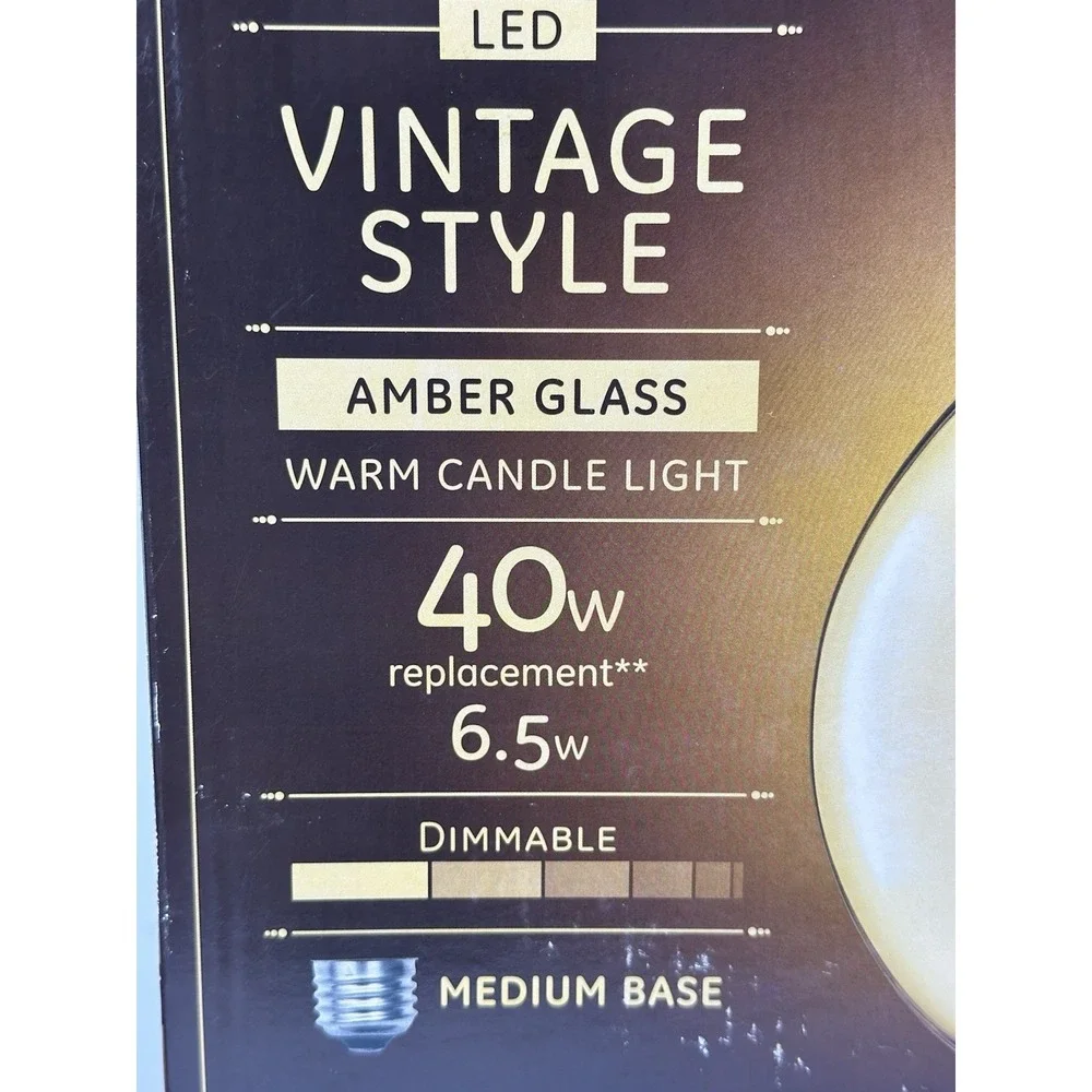 2 PLarge Vintage Style LED Glass Light Bulb Decorative BT56 1-300 Lumens 1-200